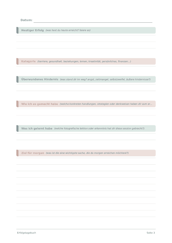 Erfolgstagebuch