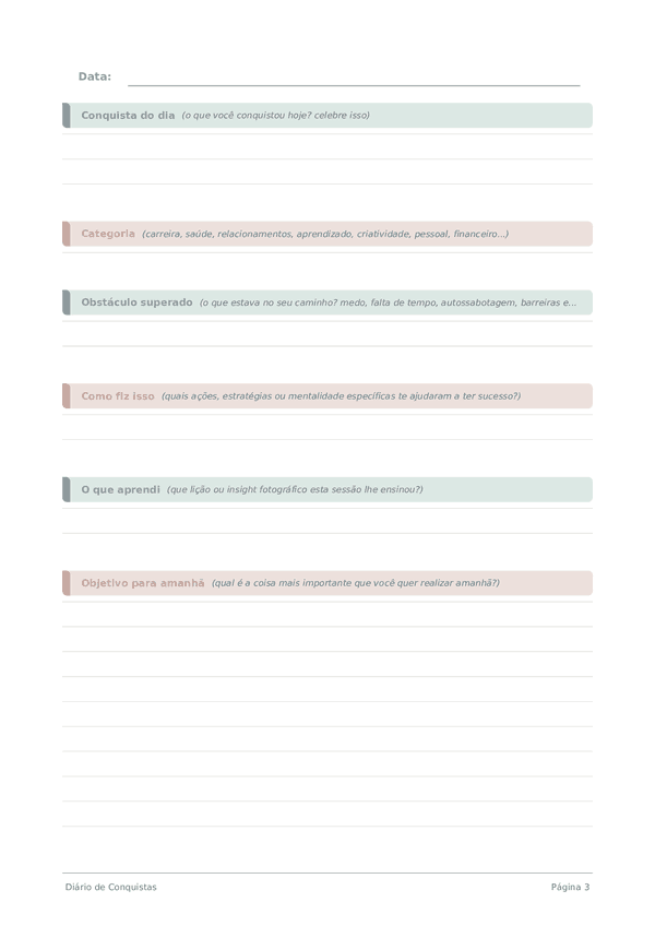 Diário de Conquistas