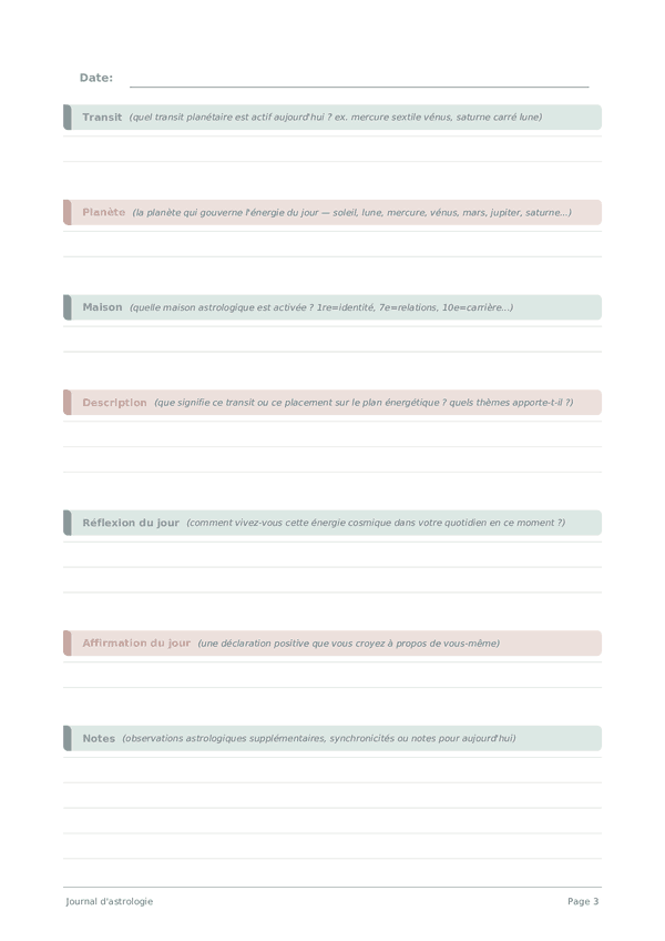 Journal d'astrologie