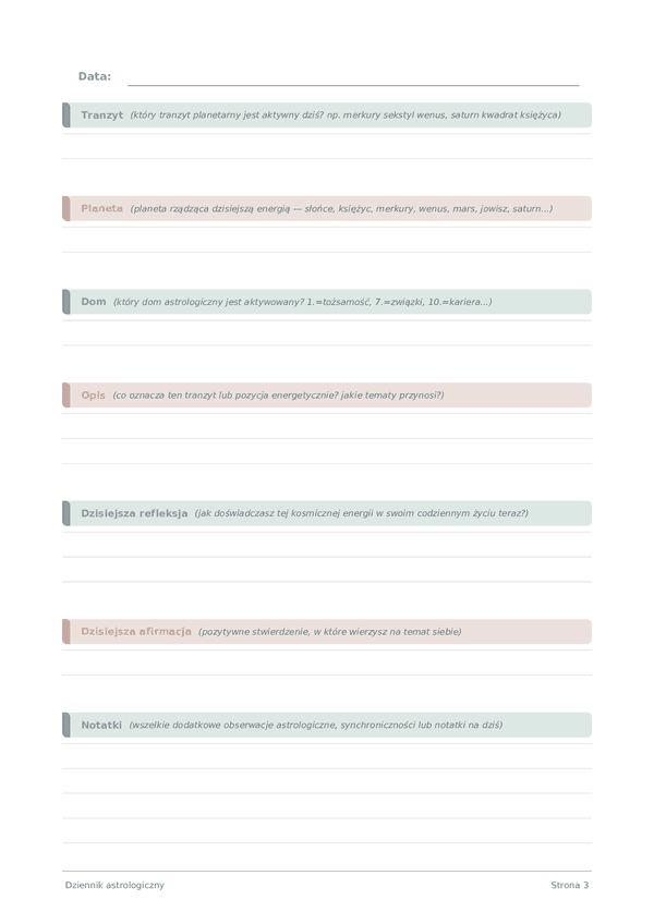 Dziennik astrologiczny