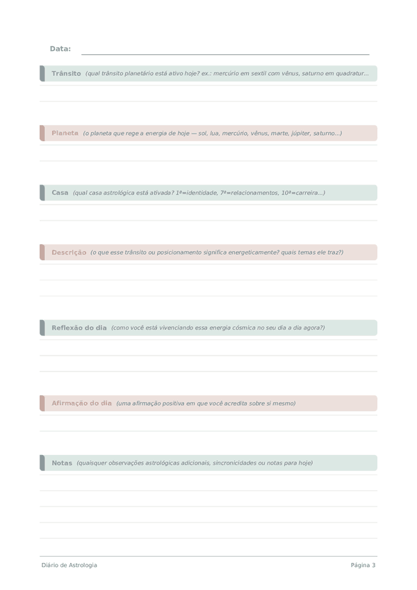 Diário de Astrologia