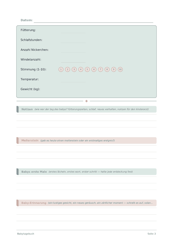 Babytagebuch