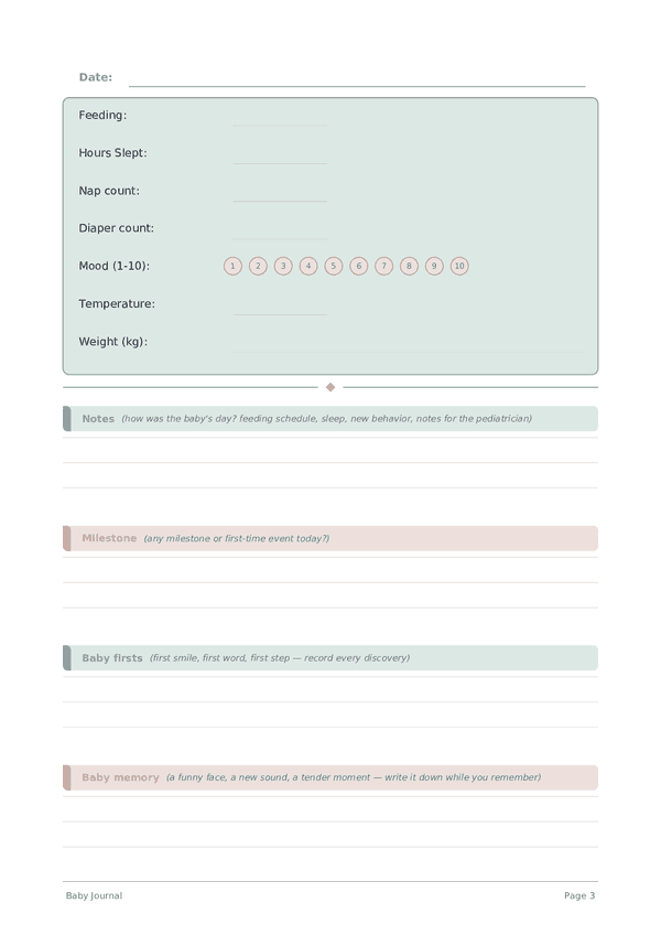 Baby Journal