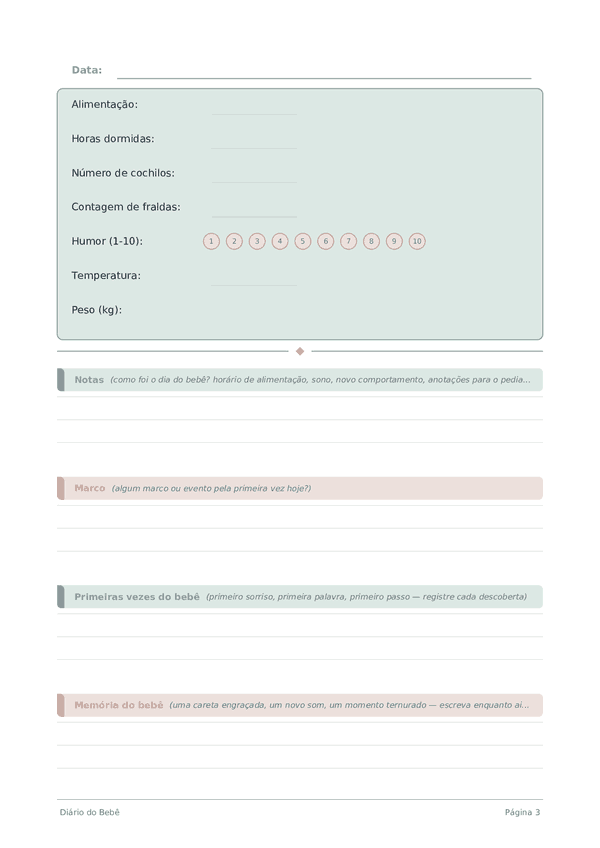 Diário do Bebê