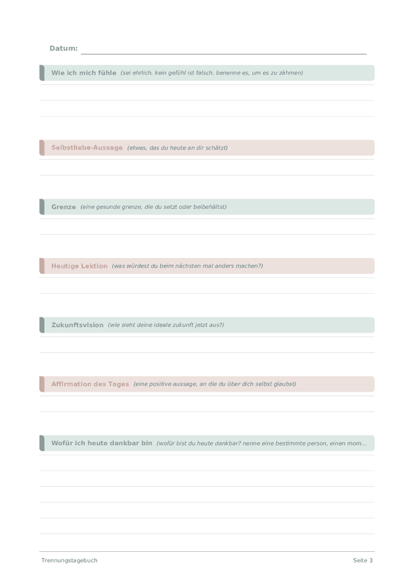 Trennungstagebuch