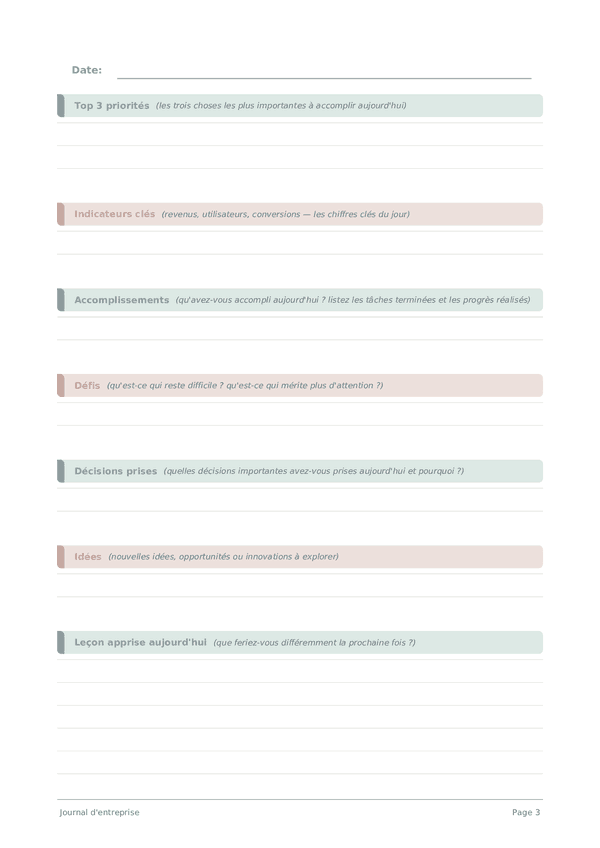 Journal d'entreprise