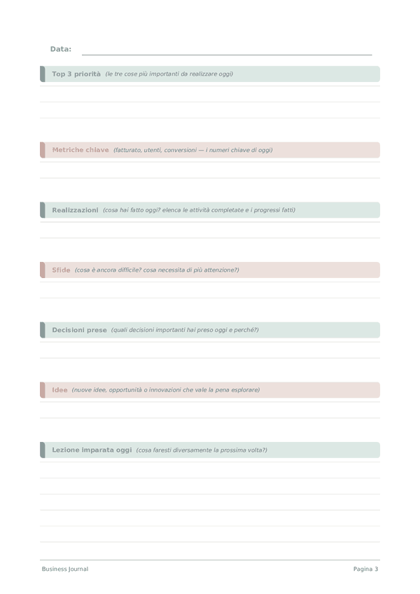 Business Journal — anteprima pagina