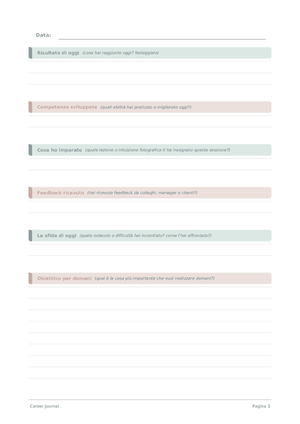 Career Journal — anteprima pagina