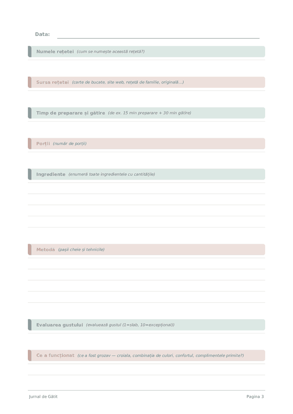 Jurnal de Gătit