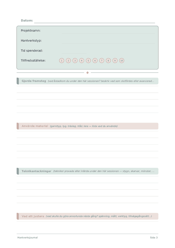 Hantverksjournal
