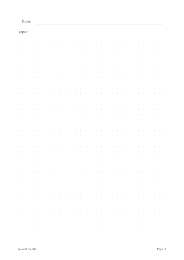 Journal créatif