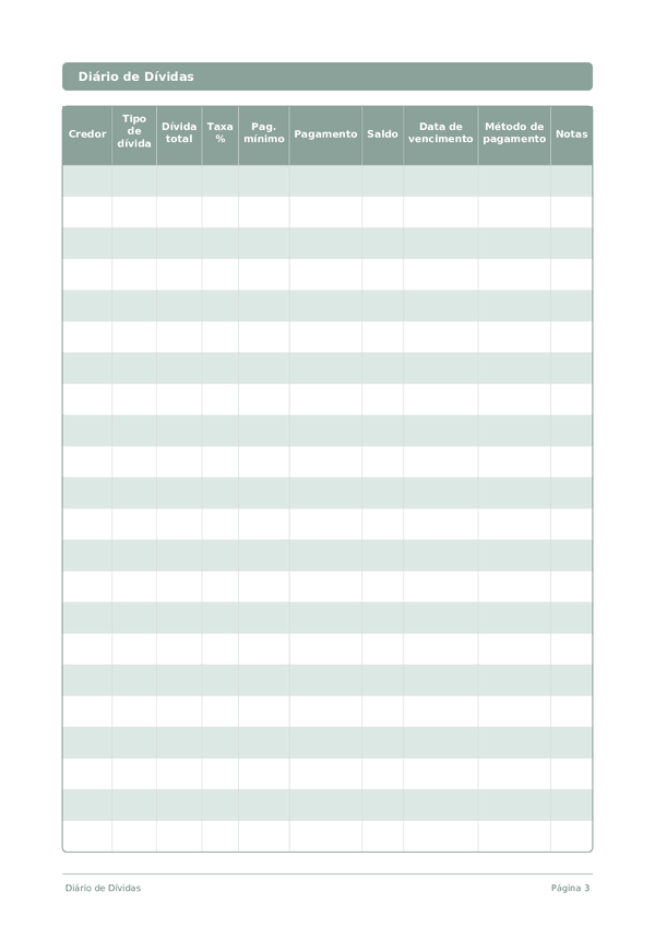 Diário de Dívidas