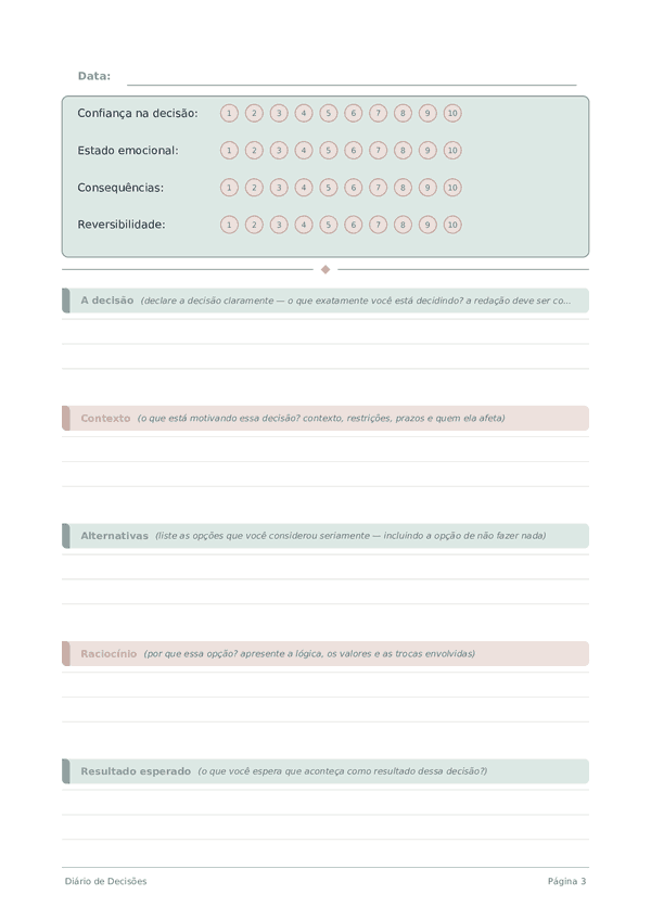 Diário de Decisões