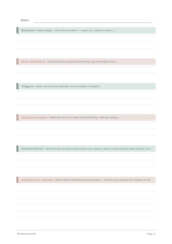 Emotion Journal