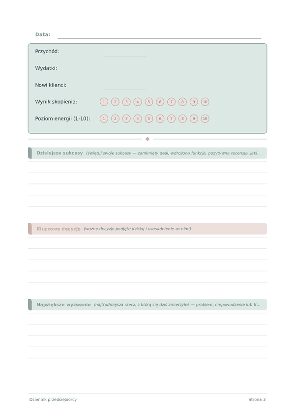 Dziennik przedsiębiorcy