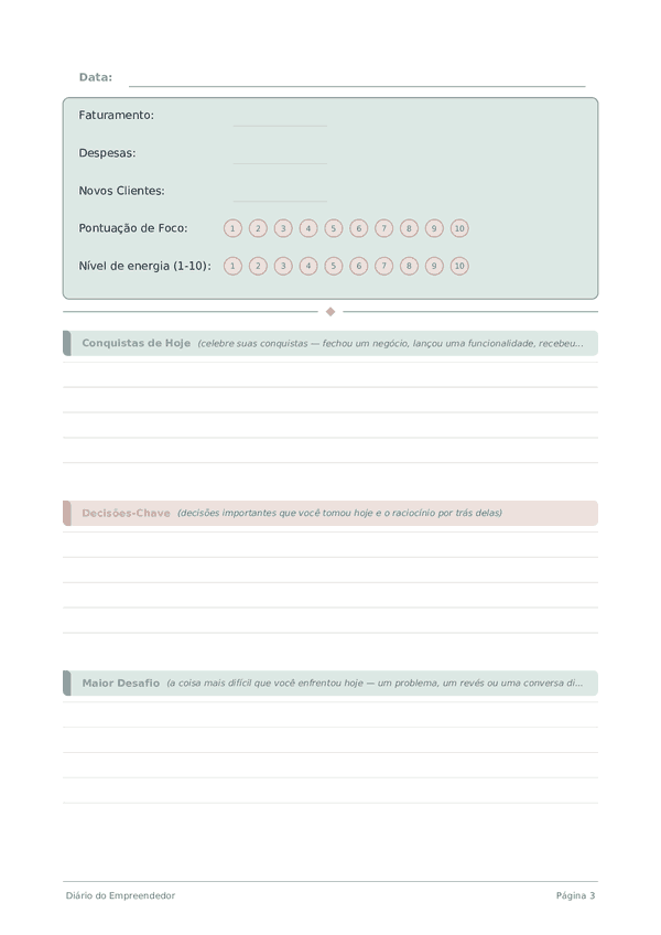 Diário do Empreendedor