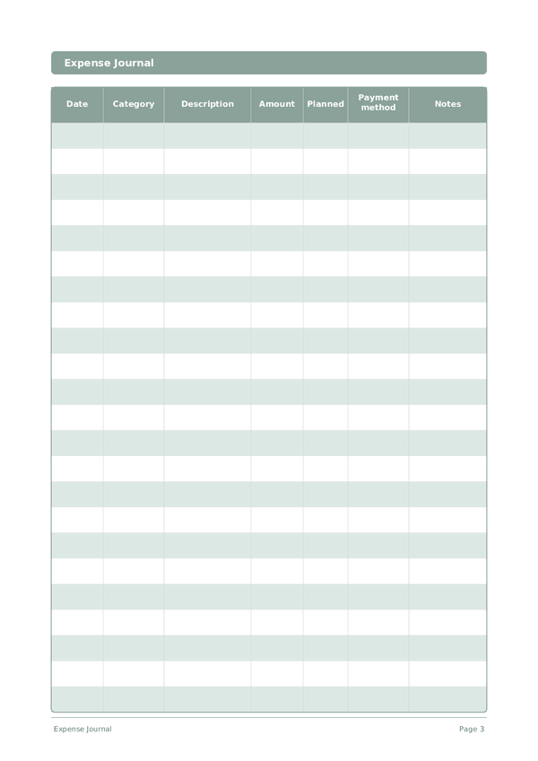 Expense Journal