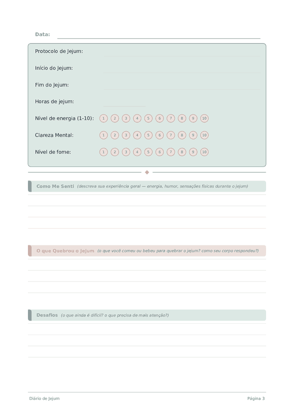 Diário de Jejum