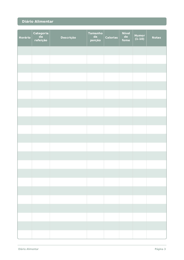 Diário Alimentar
