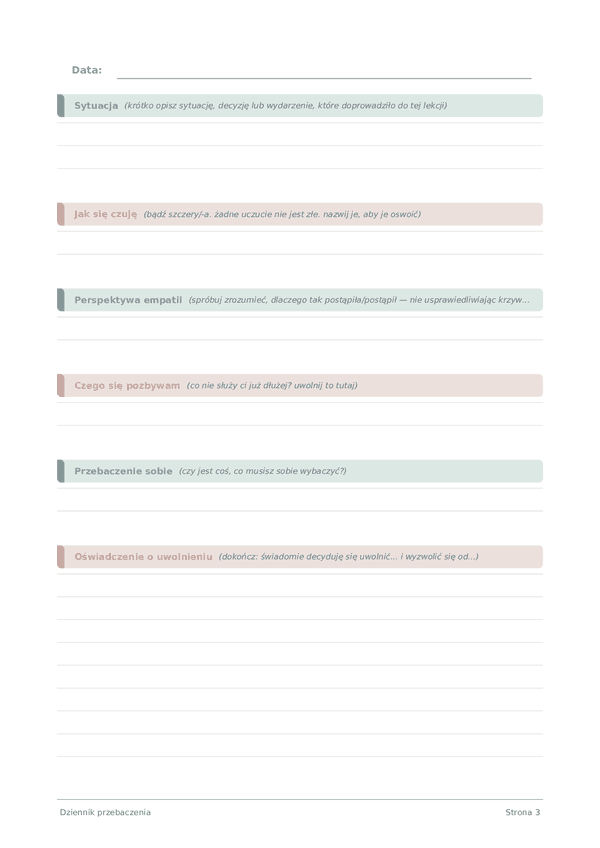 Dziennik przebaczenia