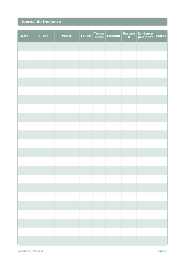 Journal de freelance