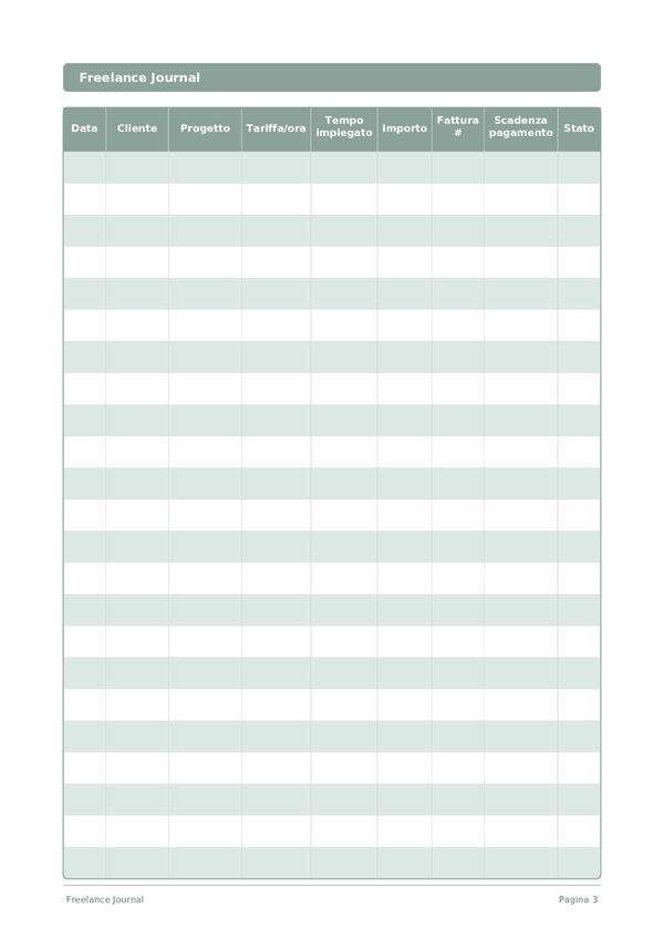 Freelance Journal — anteprima pagina