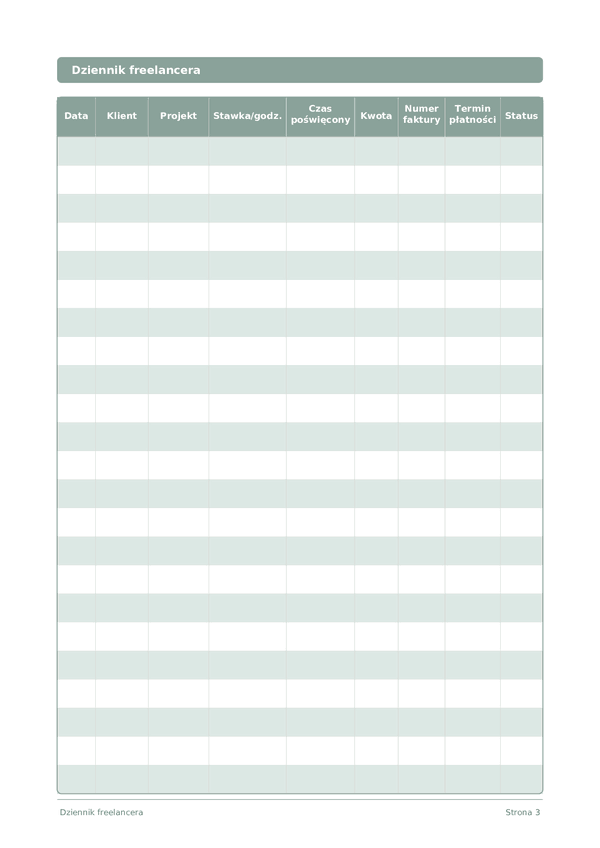 Dziennik freelancera