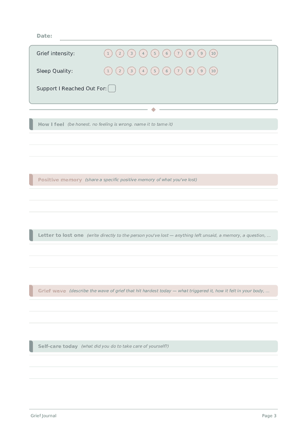 Grief Journal
