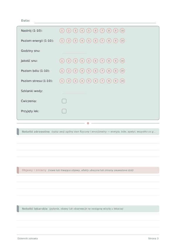 Dziennik zdrowia