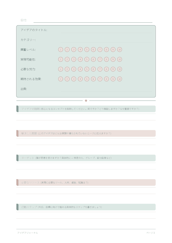アイデアジャーナル