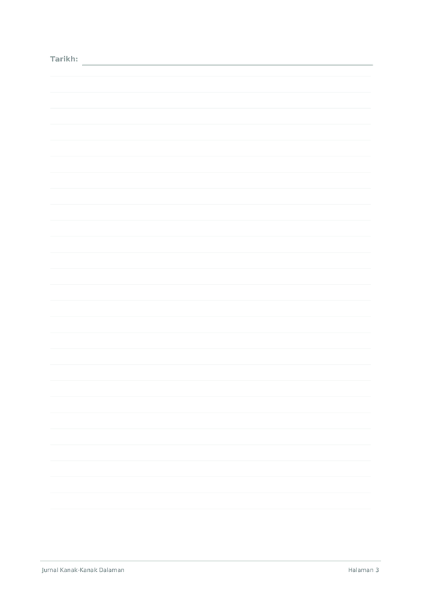 Jurnal Kanak-Kanak Dalaman
