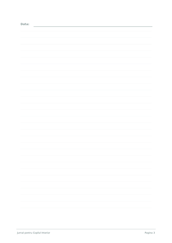 Jurnal pentru Copilul Interior