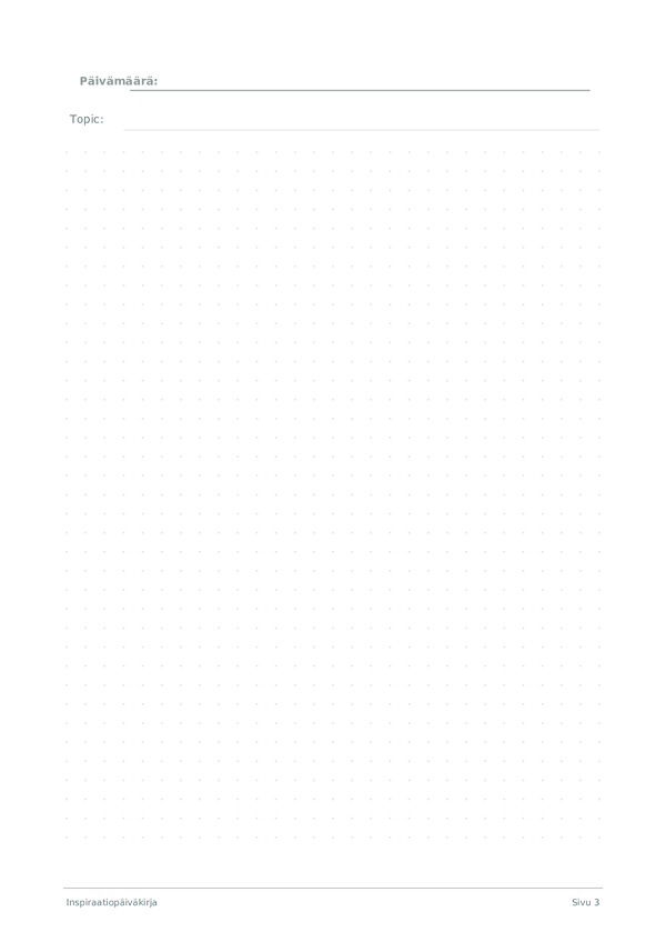 Inspiraatiopäiväkirja