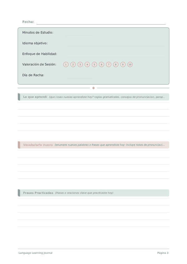 Language Learning Journal