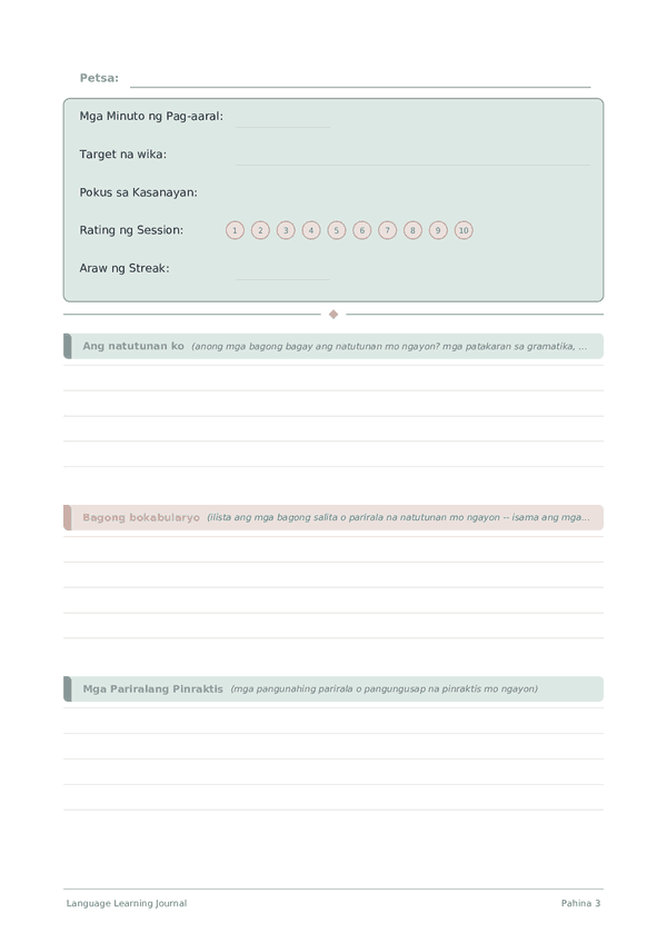 Language Learning Journal