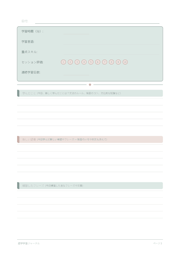 語学学習ジャーナル