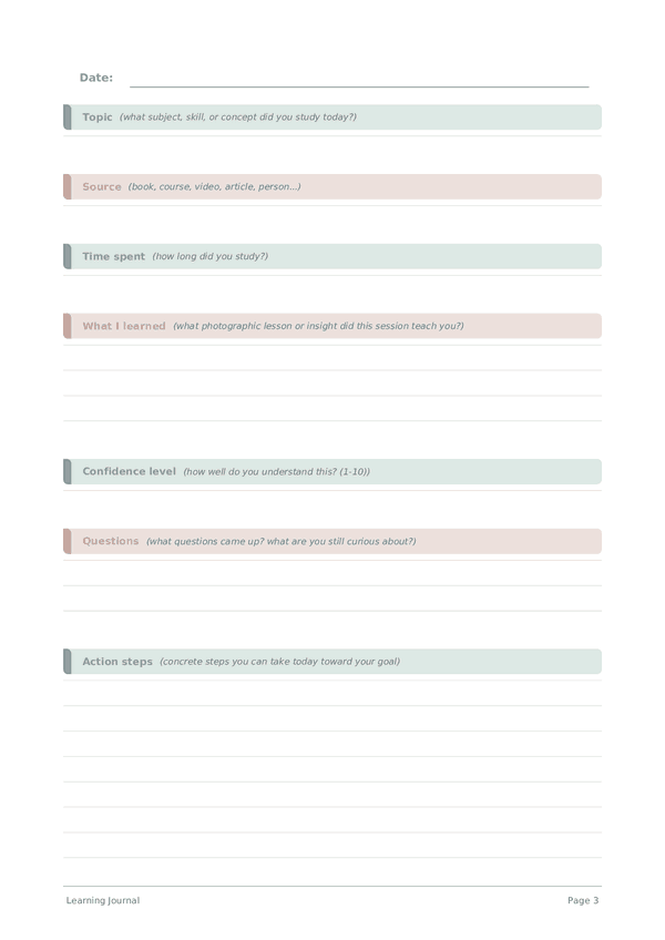 Learning Journal