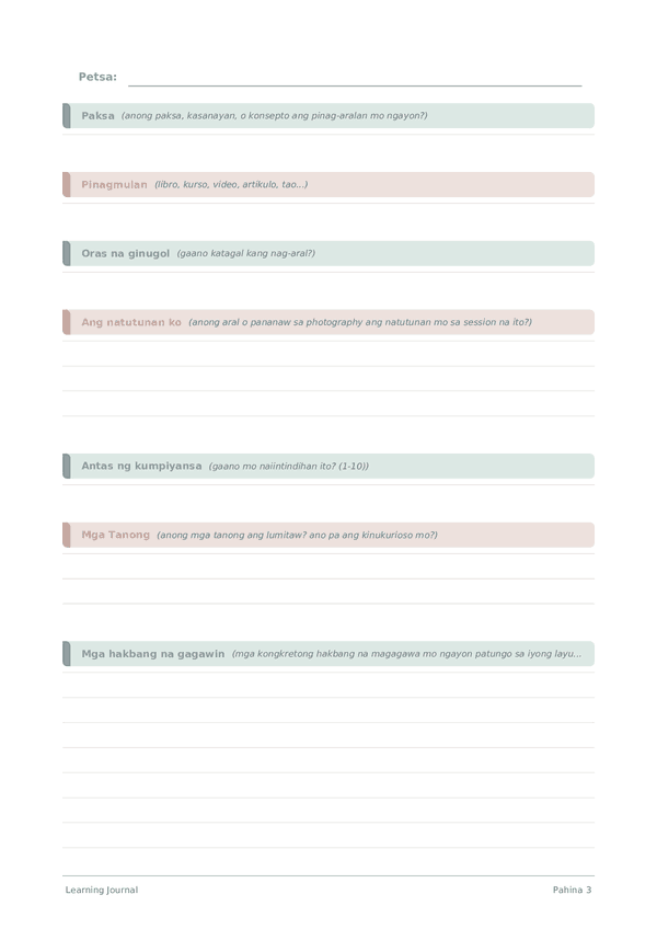Learning Journal