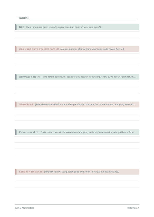 Jurnal Manifestasi