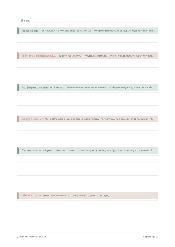 Дневник манифестации