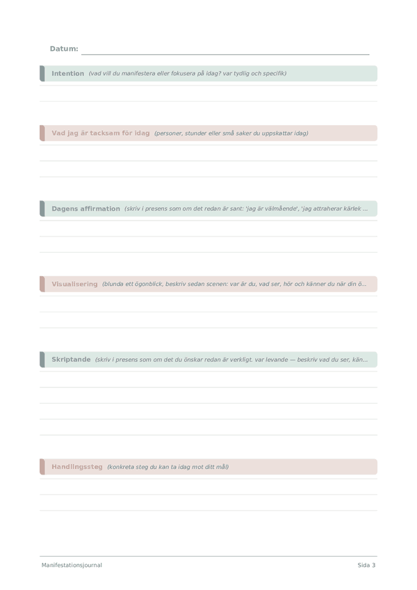 Manifestationsjournal