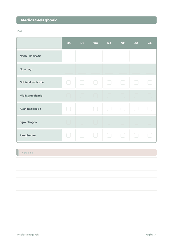 Medicatiedagboek