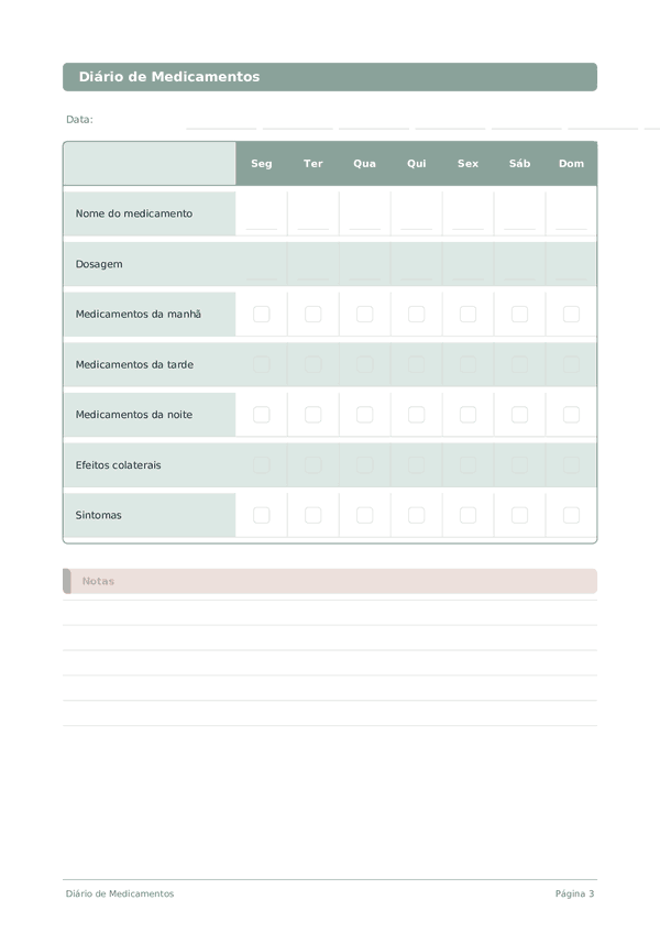 Diário de Medicamentos