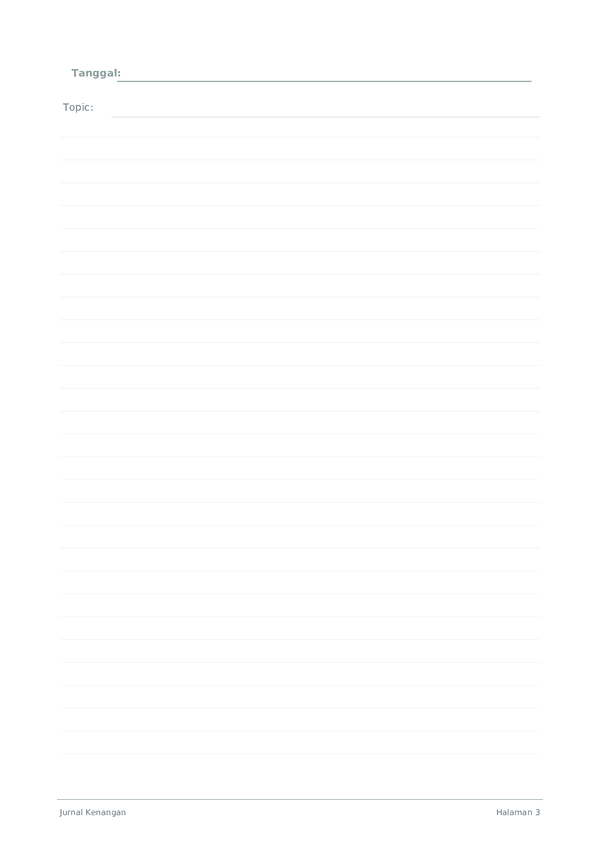 Jurnal Kenangan