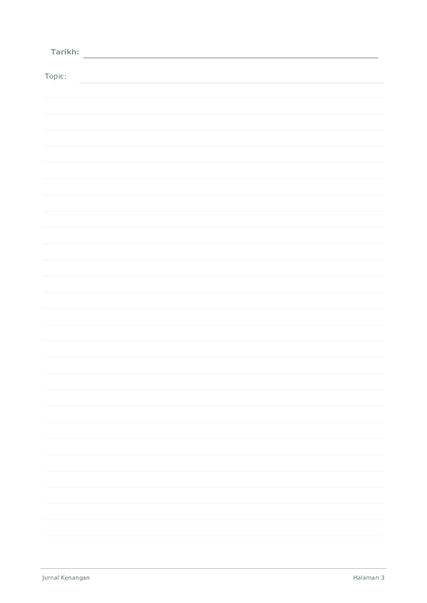 Jurnal Kenangan