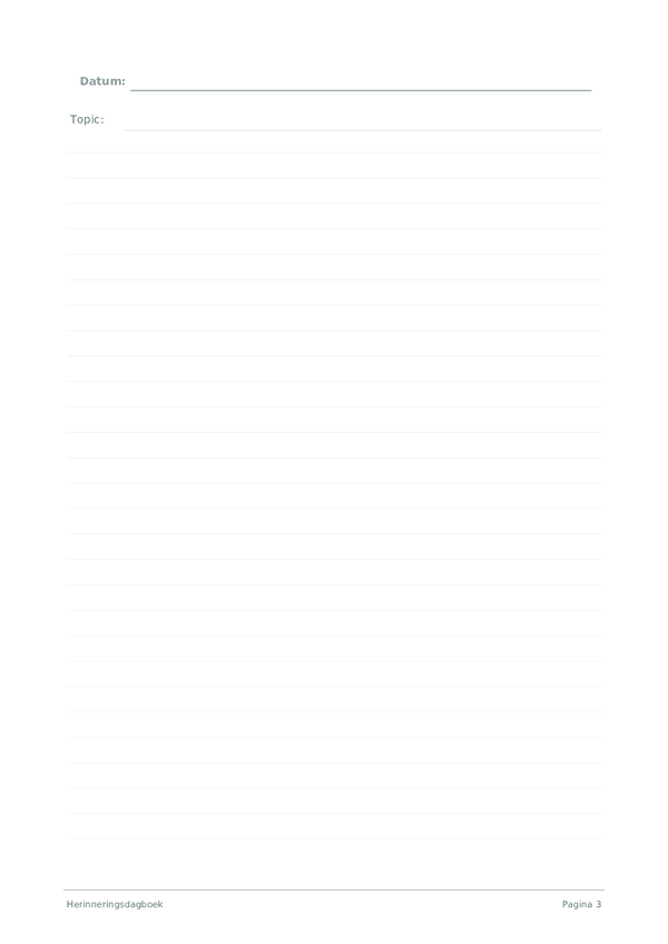 Herinneringsdagboek