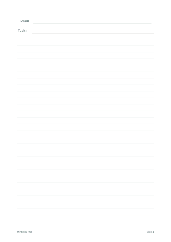 Minnejournal
