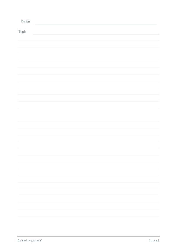 Dziennik wspomnień
