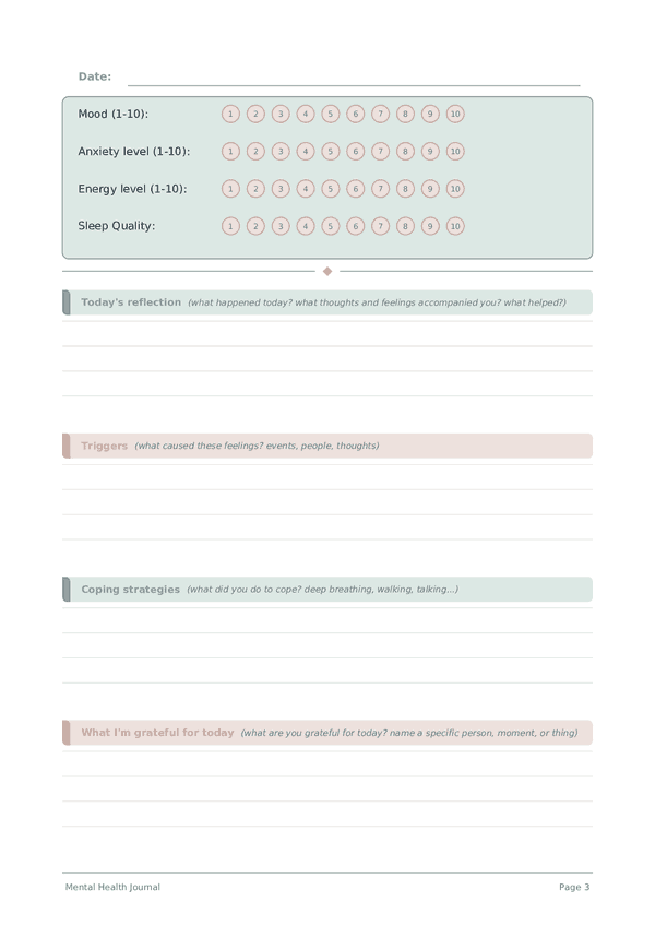 Mental Health Journal