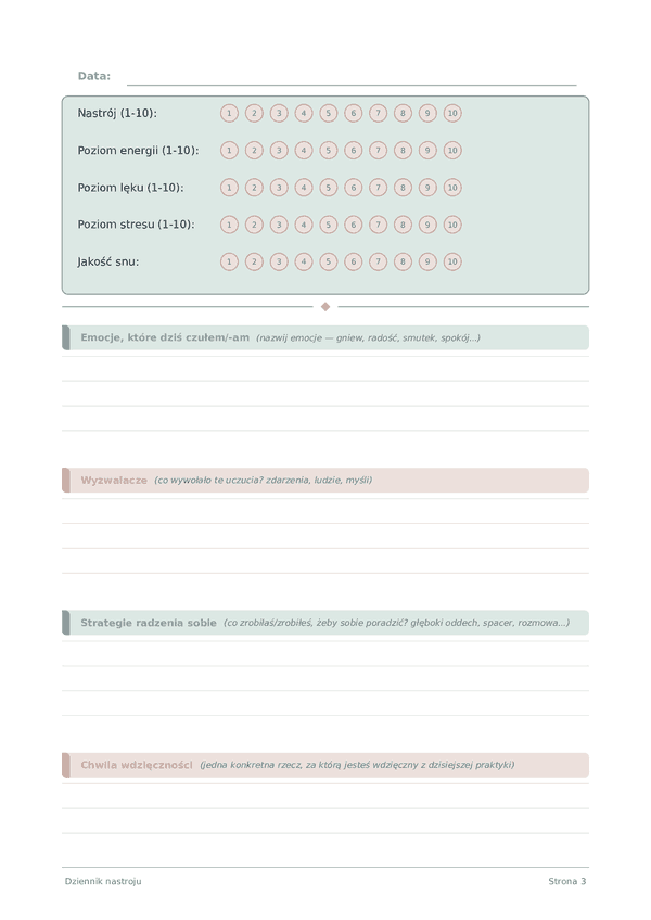 Dziennik nastroju